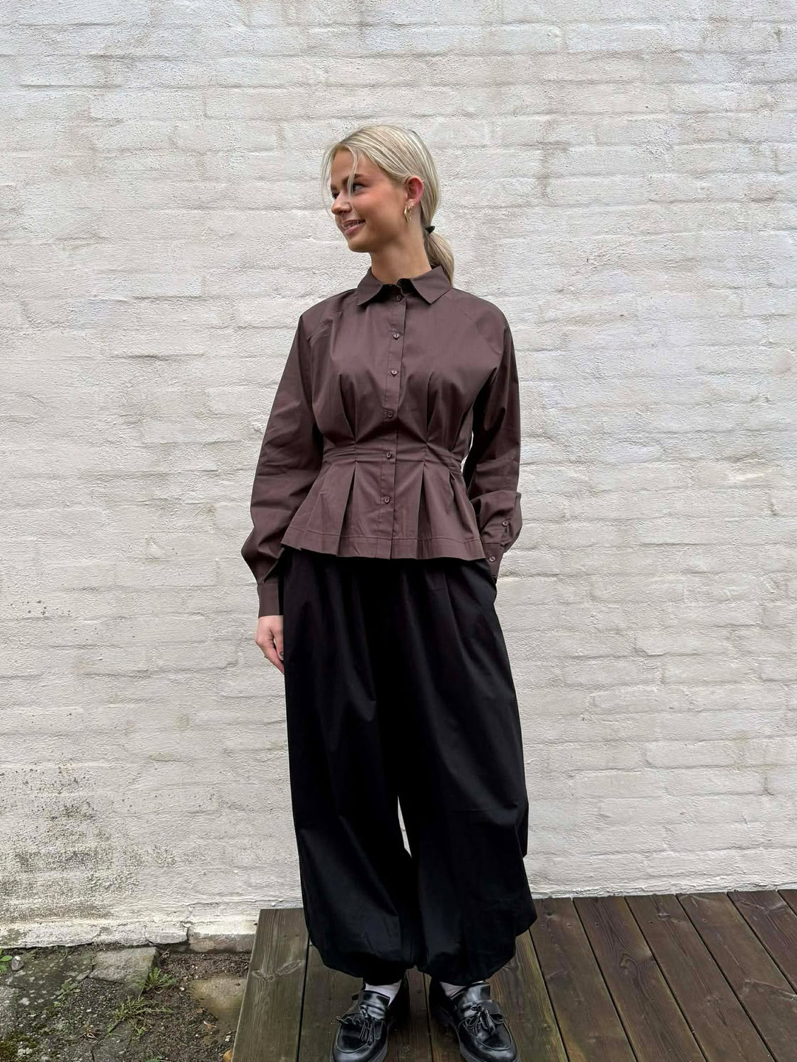 NMPAMILA Shirt - Chocolate Brown